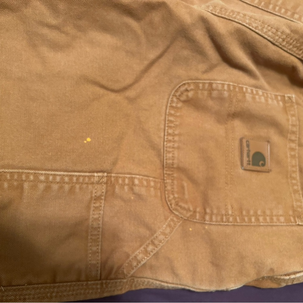 Carhartt Boys Brown Flannel lined Cargo Pants - Picture 3 of 6